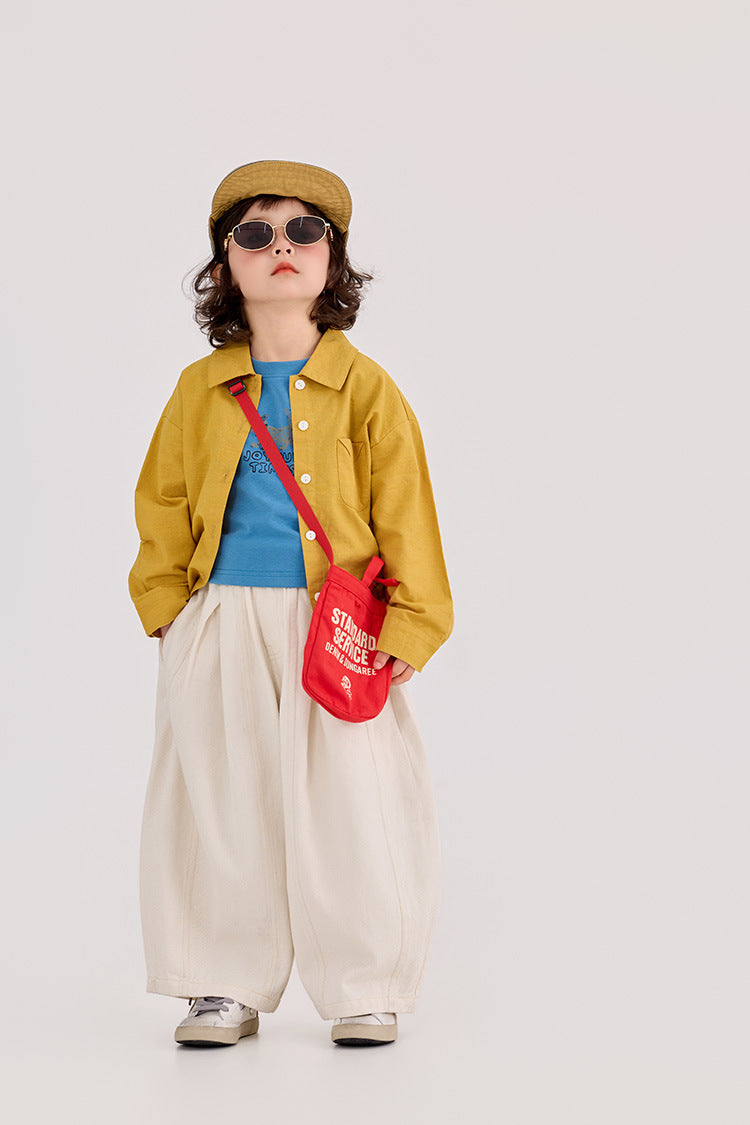 Lazy Style Loose Fit Shirt ルーズ ナチュラル 長袖シャツ【mh0012386】 HEY BOOBII