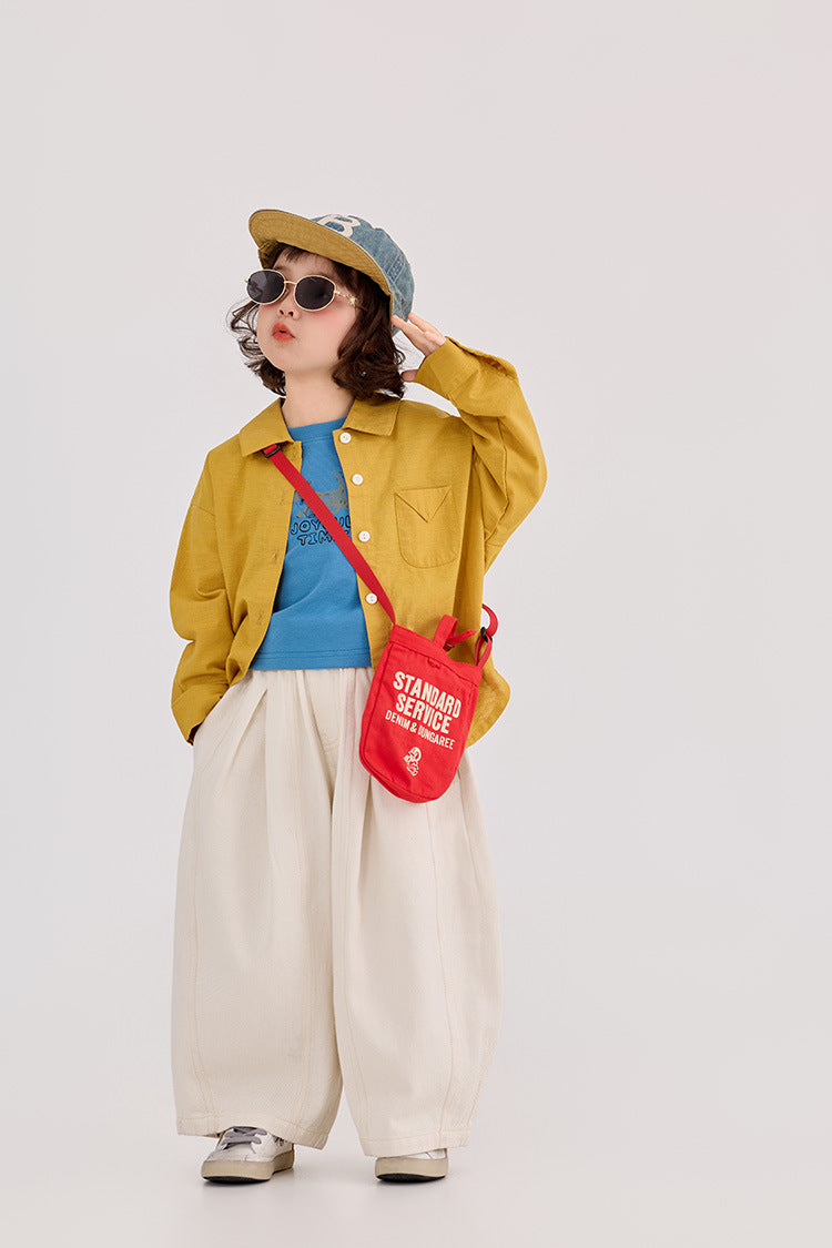 Lazy Style Loose Fit Shirt ルーズ ナチュラル 長袖シャツ【mh0012386】 HEY BOOBII