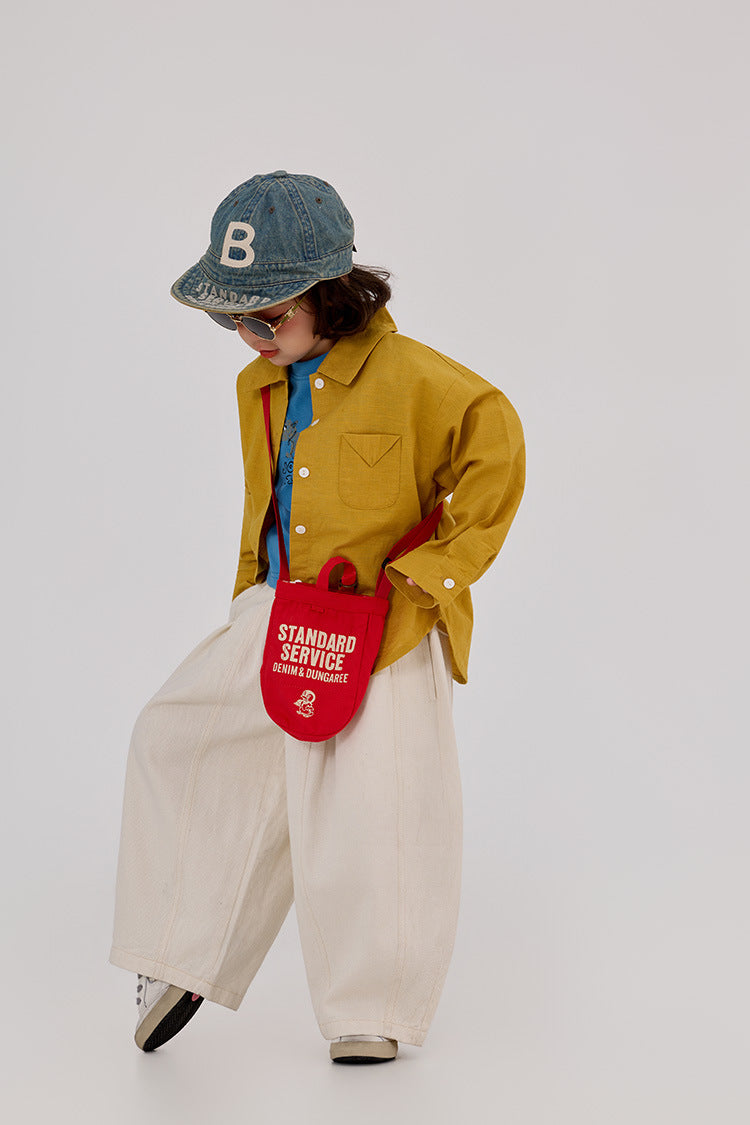 Lazy Style Loose Fit Shirt ルーズ ナチュラル 長袖シャツ【mh0012386】 HEY BOOBII