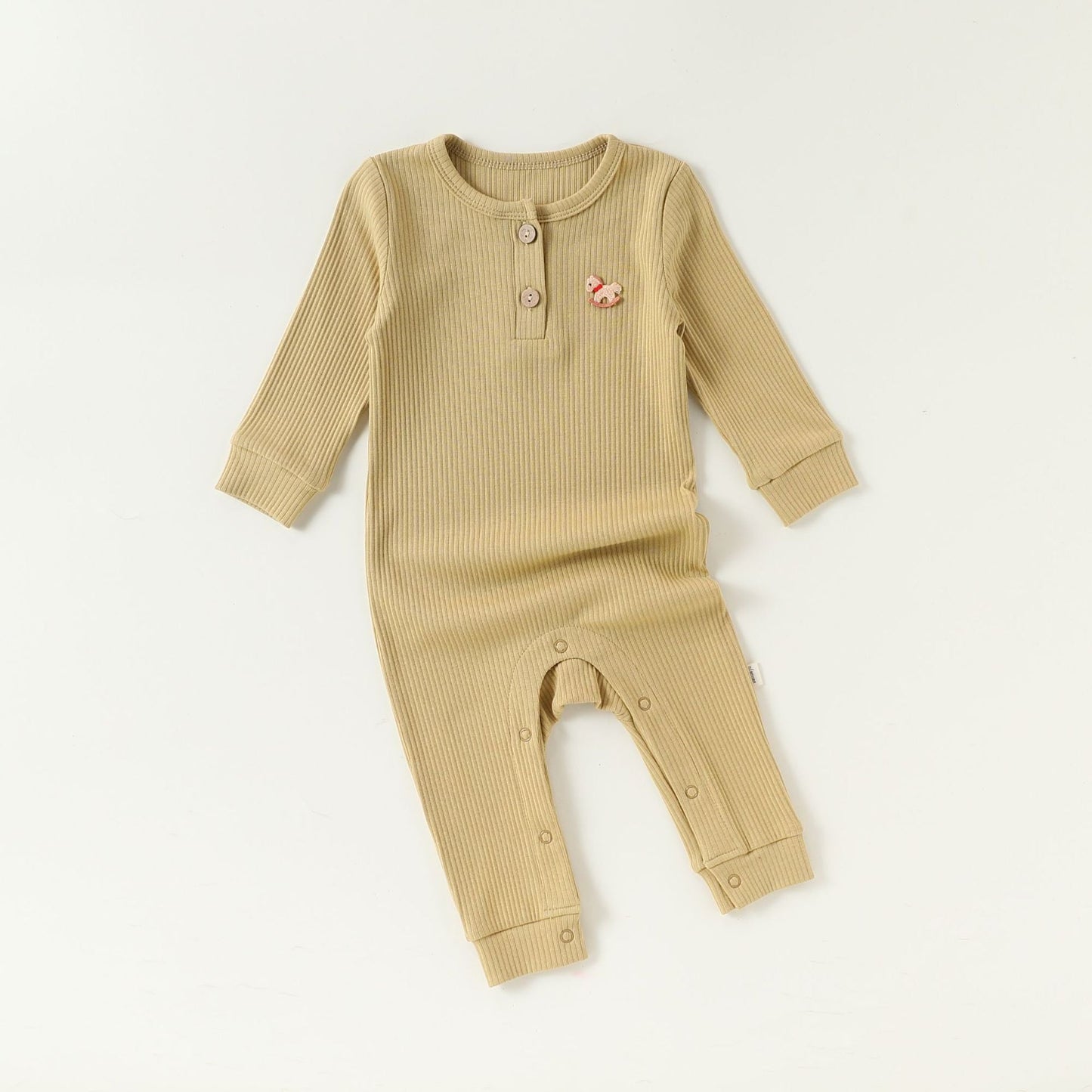 Lenzing Modal Long-Sleeve Romper モダール 長袖ロンパース【mh0012325】 66cm / Guhuang mamahalo shop