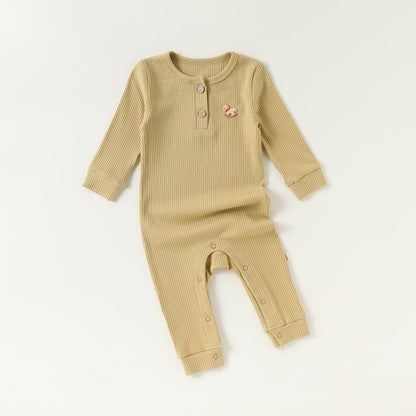Lenzing Modal Long-Sleeve Romper モダール 長袖ロンパース【mh0012325】 66cm / Guhuang mamahalo shop