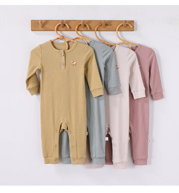 Lenzing Modal Long-Sleeve Romper モダール 長袖ロンパース【mh0012325】 Beitaoya