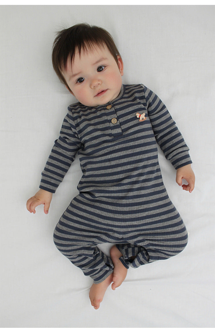 Lenzing Modal Long-Sleeve Romper モダール 長袖ロンパース【mh0012325】 Beitaoya