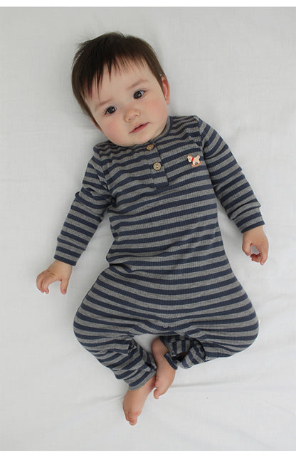 Lenzing Modal Long-Sleeve Romper モダール 長袖ロンパース【mh0012325】 Beitaoya