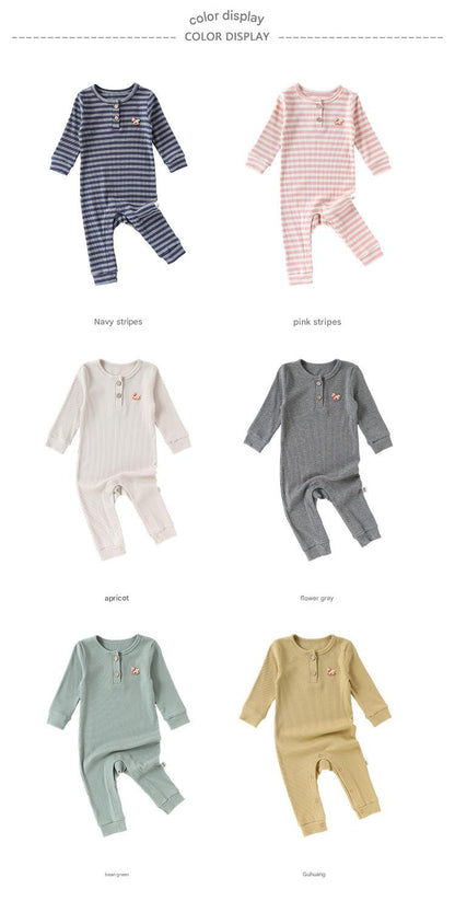 Lenzing Modal Long-Sleeve Romper モダール 長袖ロンパース【mh0012325】 Beitaoya