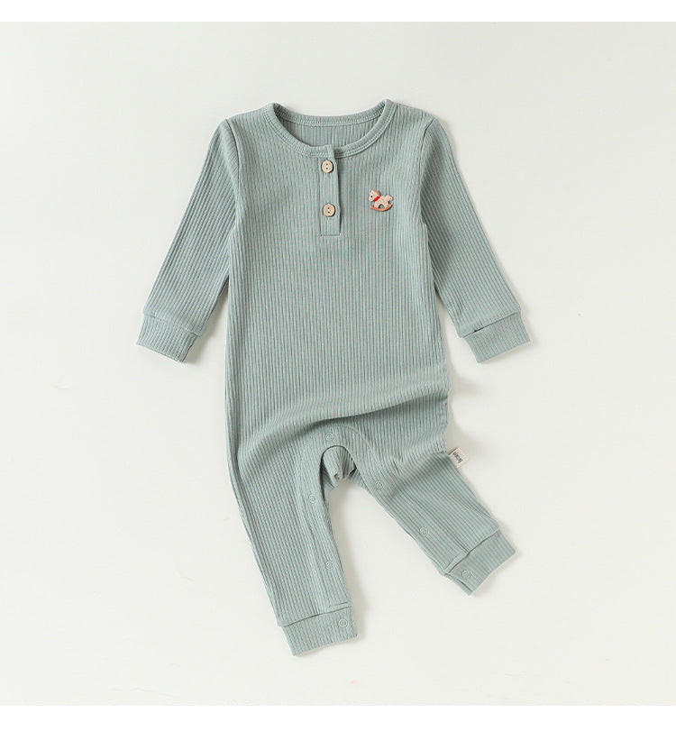 Lenzing Modal Long-Sleeve Romper モダール 長袖ロンパース【mh0012325】 Beitaoya