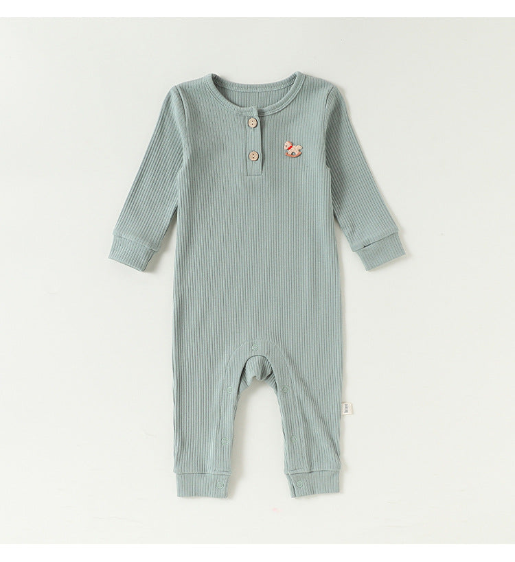 Lenzing Modal Long-Sleeve Romper モダール 長袖ロンパース【mh0012325】 Beitaoya