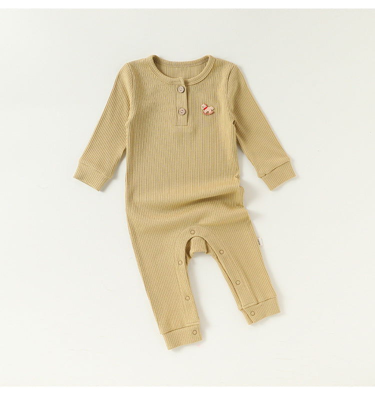 Lenzing Modal Long-Sleeve Romper モダール 長袖ロンパース【mh0012325】 Beitaoya