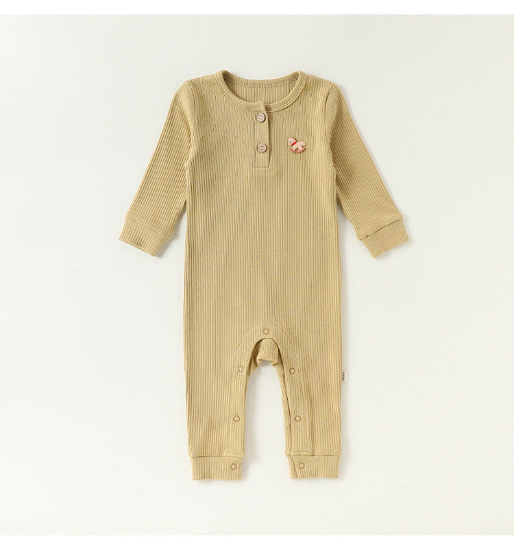 Lenzing Modal Long-Sleeve Romper モダール 長袖ロンパース【mh0012325】 Beitaoya