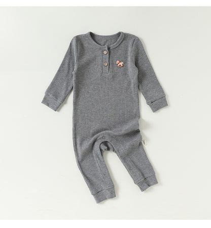 Lenzing Modal Long-Sleeve Romper モダール 長袖ロンパース【mh0012325】 Beitaoya