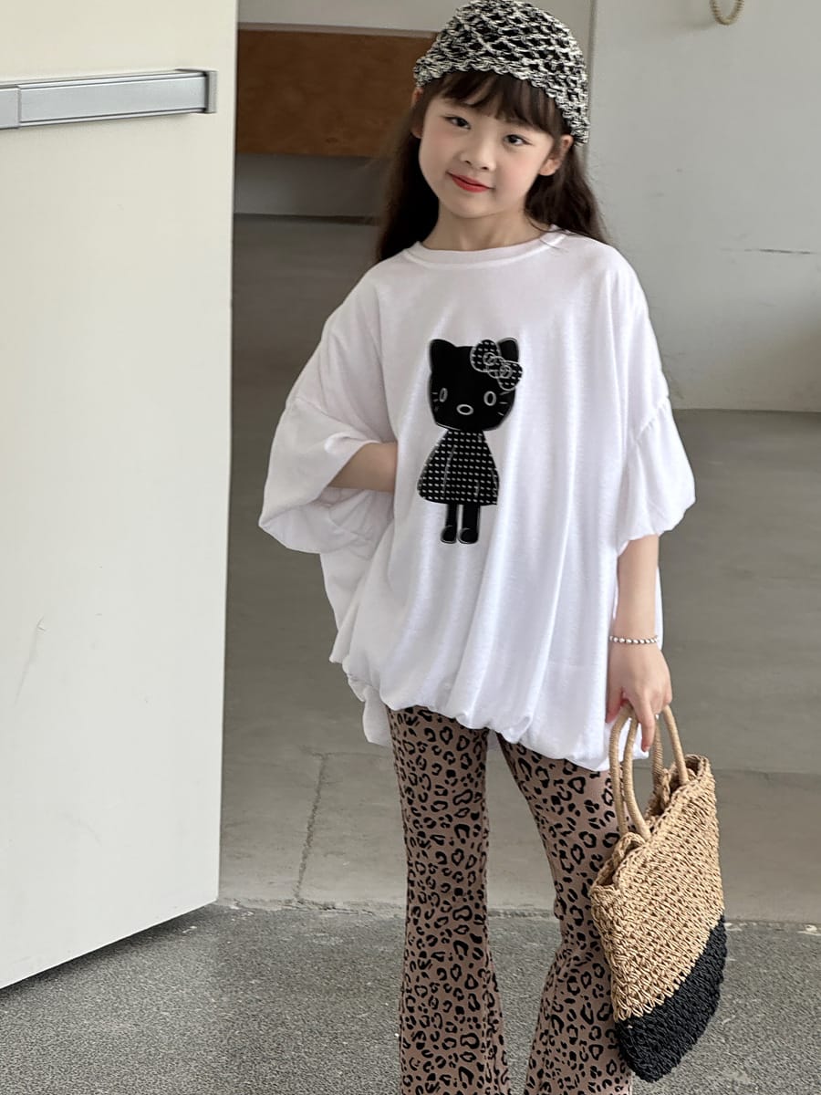 Leopard Flare Leggings フレア ロングパンツ【mh0013079】 mamahalo kids ロングパンツ・スウェットパンツ