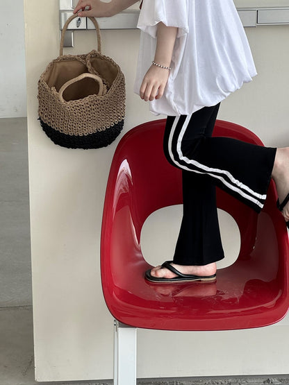 Leopard Flare Leggings フレア ロングパンツ【mh0013079】 mamahalo kids ロングパンツ・スウェットパンツ