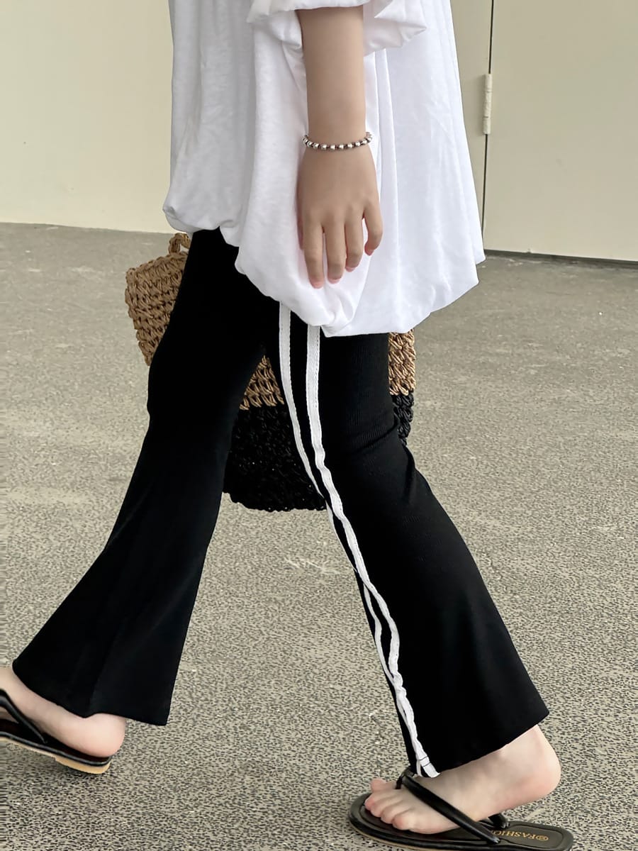 Leopard Flare Leggings フレア ロングパンツ【mh0013079】 mamahalo kids ロングパンツ・スウェットパンツ
