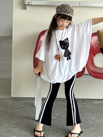 Leopard Flare Leggings フレア ロングパンツ【mh0013079】 mamahalo kids ロングパンツ・スウェットパンツ