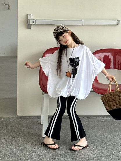 Leopard Flare Leggings フレア ロングパンツ【mh0013079】 mamahalo kids ロングパンツ・スウェットパンツ