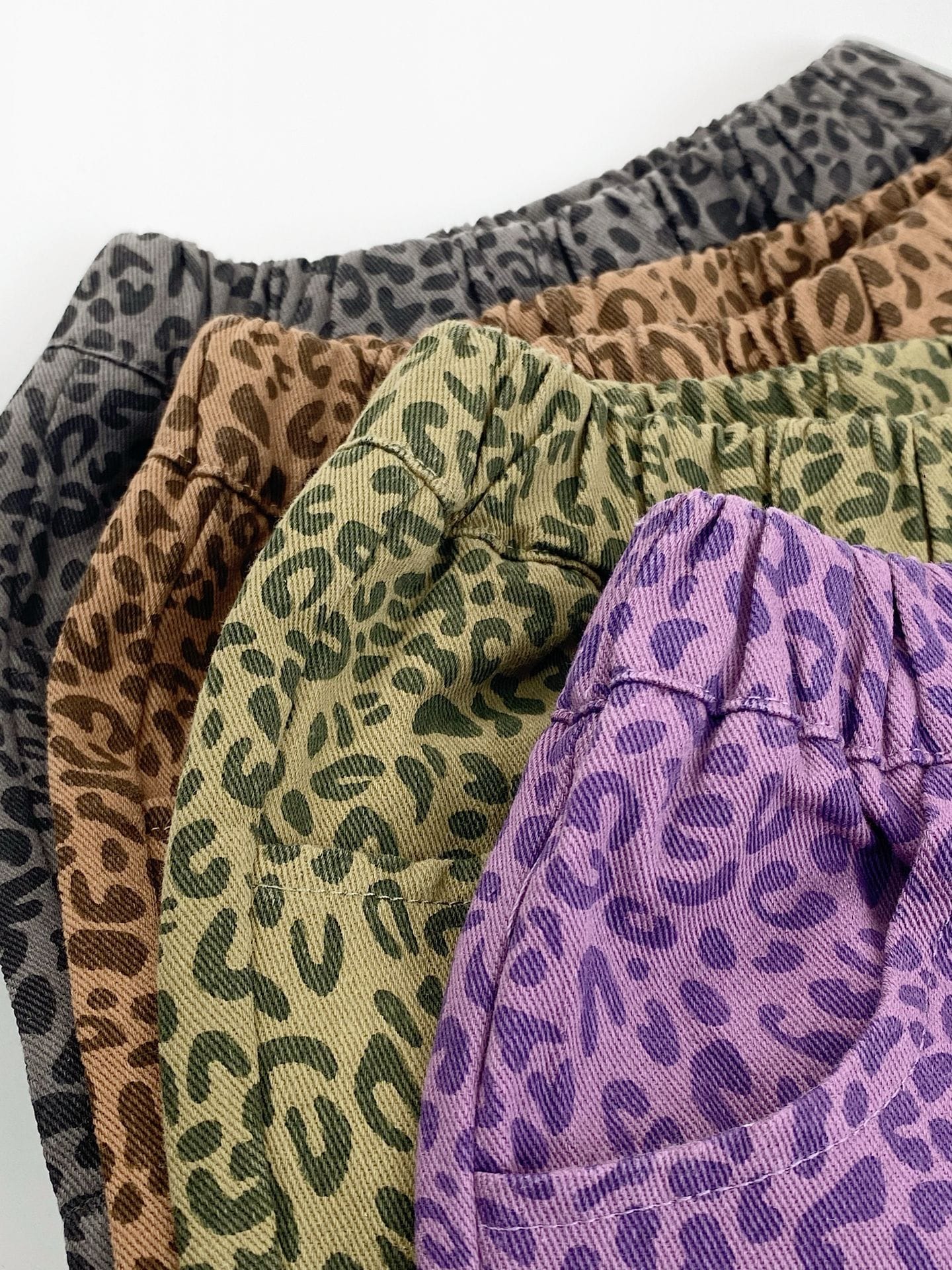 Leopard Patterned Cotton Shorts レオパード ショートパンツ【mh0013475】 Gikv king ハーフパンツ・ショートパンツ