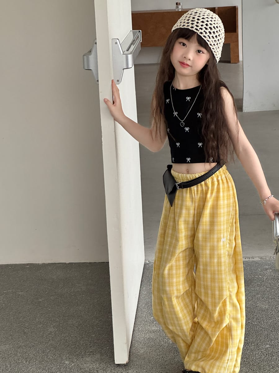 Leopard Print Ribbed Tank Top レオパード ノースリーブTシャツ【mh0013077】 mamahalo kids タンクトップ・キャミソール・ノースリーブトップス