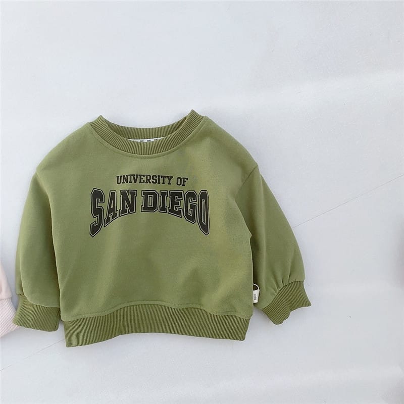 Letter Logo Sweatshirt レター ロゴ スウェット【mh0002418】 Green / 66cm nozi. トレーナー・フーディ