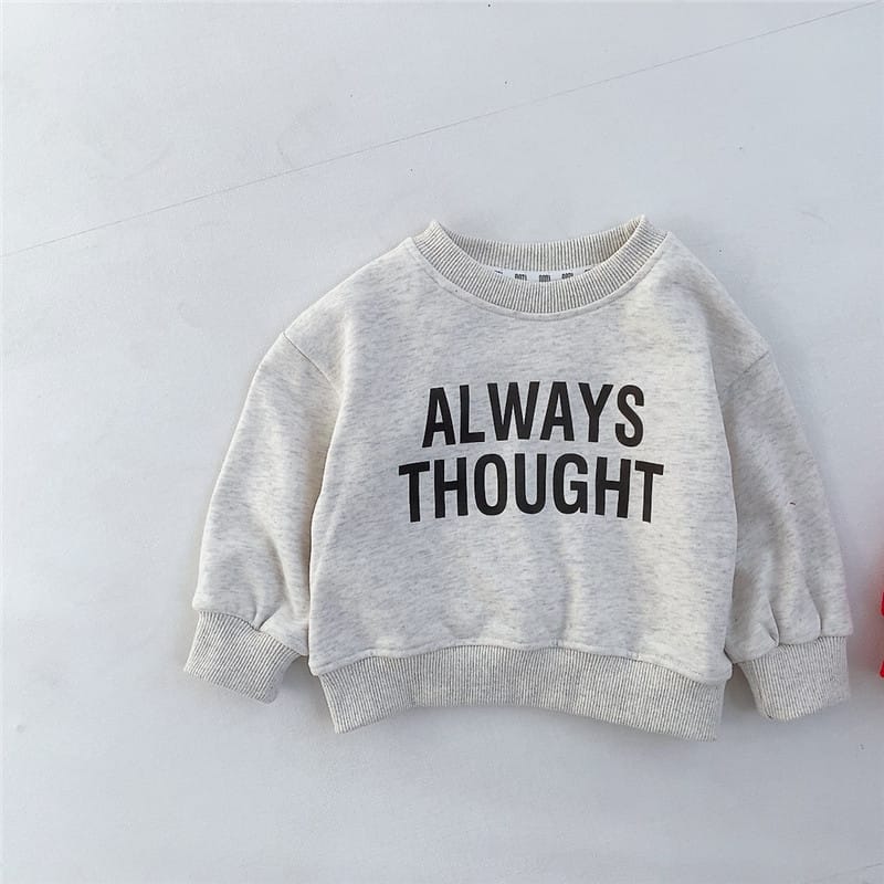Letter Logo Sweatshirt レター ロゴ スウェット【mh0002418】 Light Gray / 66cm nozi. トレーナー・フーディ