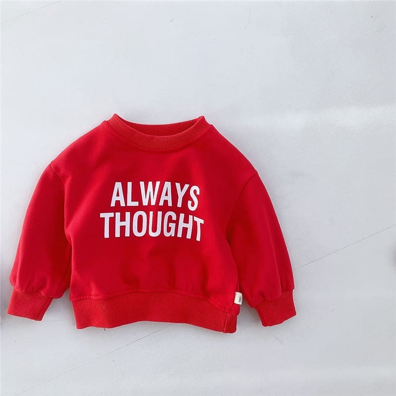 Letter Logo Sweatshirt レター ロゴ スウェット【mh0002418】 Red / 66cm nozi. トレーナー・フーディ