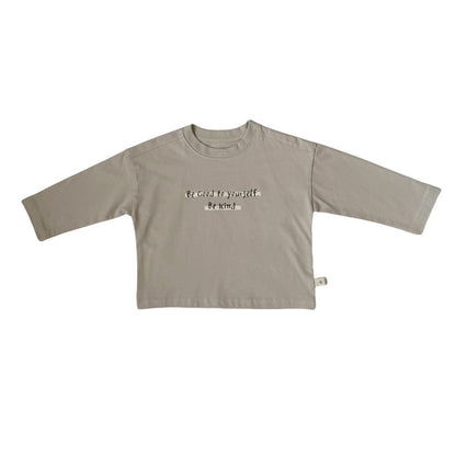 Letter Print Cotton Long Sleeve T 英字プリント 長袖Tシャツ【mh0012269】 GL-Kids