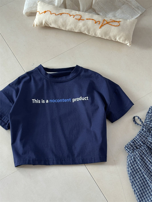 Letter Print Loose Short Sleeve T 英字プリント 半袖Tシャツ【mh0012278】 Laibaobao