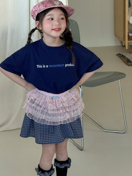 Letter Print Loose Short Sleeve T 英字プリント 半袖Tシャツ【mh0012278】 Laibaobao