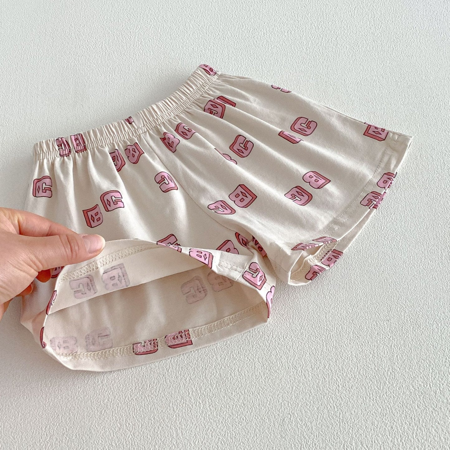 Letter Print Short Sleeve Shorts Set レタープリント 半袖 セットアップ【mh0012721】 angou 半袖セットアップ