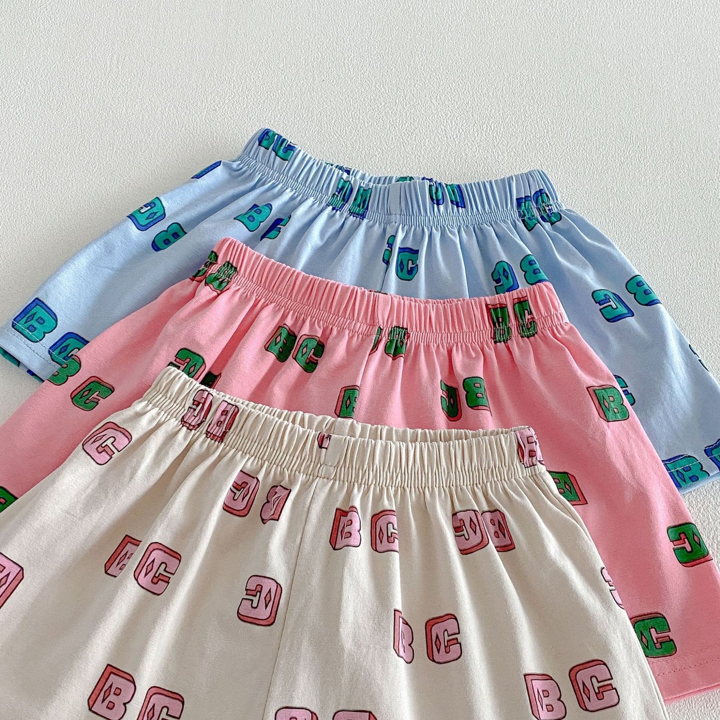 Letter Print Short Sleeve Shorts Set レタープリント 半袖 セットアップ【mh0012721】 angou 半袖セットアップ