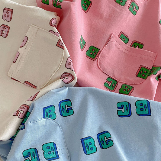 Letter Print Short Sleeve Shorts Set レタープリント 半袖 セットアップ【mh0012721】 angou 半袖セットアップ