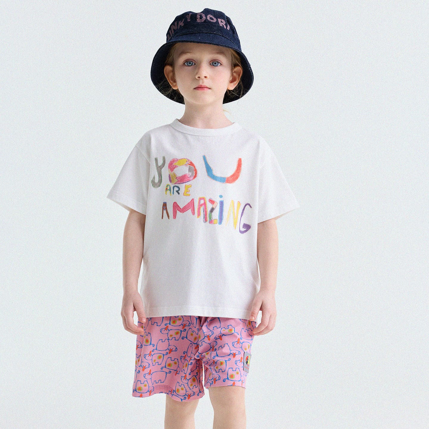Lettering Graphic Short-Sleeved T-Shirt ビッグシルエット 半袖Tシャツ【mh0013196】 Off-White / 80cm yunerma 半袖Tシャツ