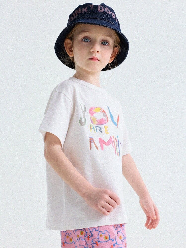 Lettering Graphic Short-Sleeved T-Shirt ビッグシルエット 半袖Tシャツ【mh0013196】 yunerma 半袖Tシャツ