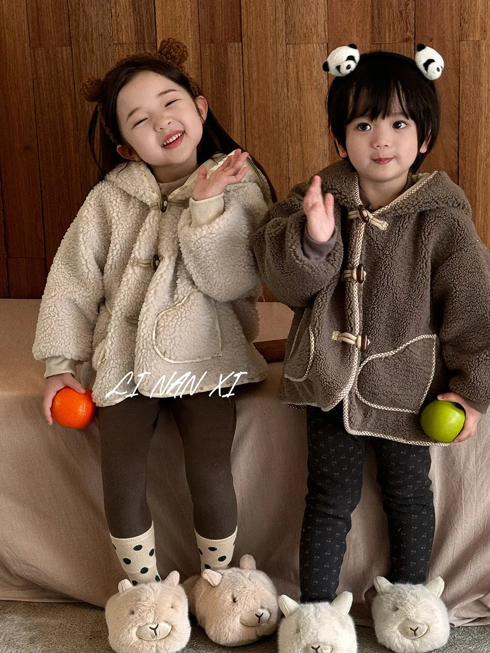 ショートコート・ジャケット・ジャンパー キッズアウター バックベアくま刺繍ボアフリースフーディジャケットコート【mh0008086】