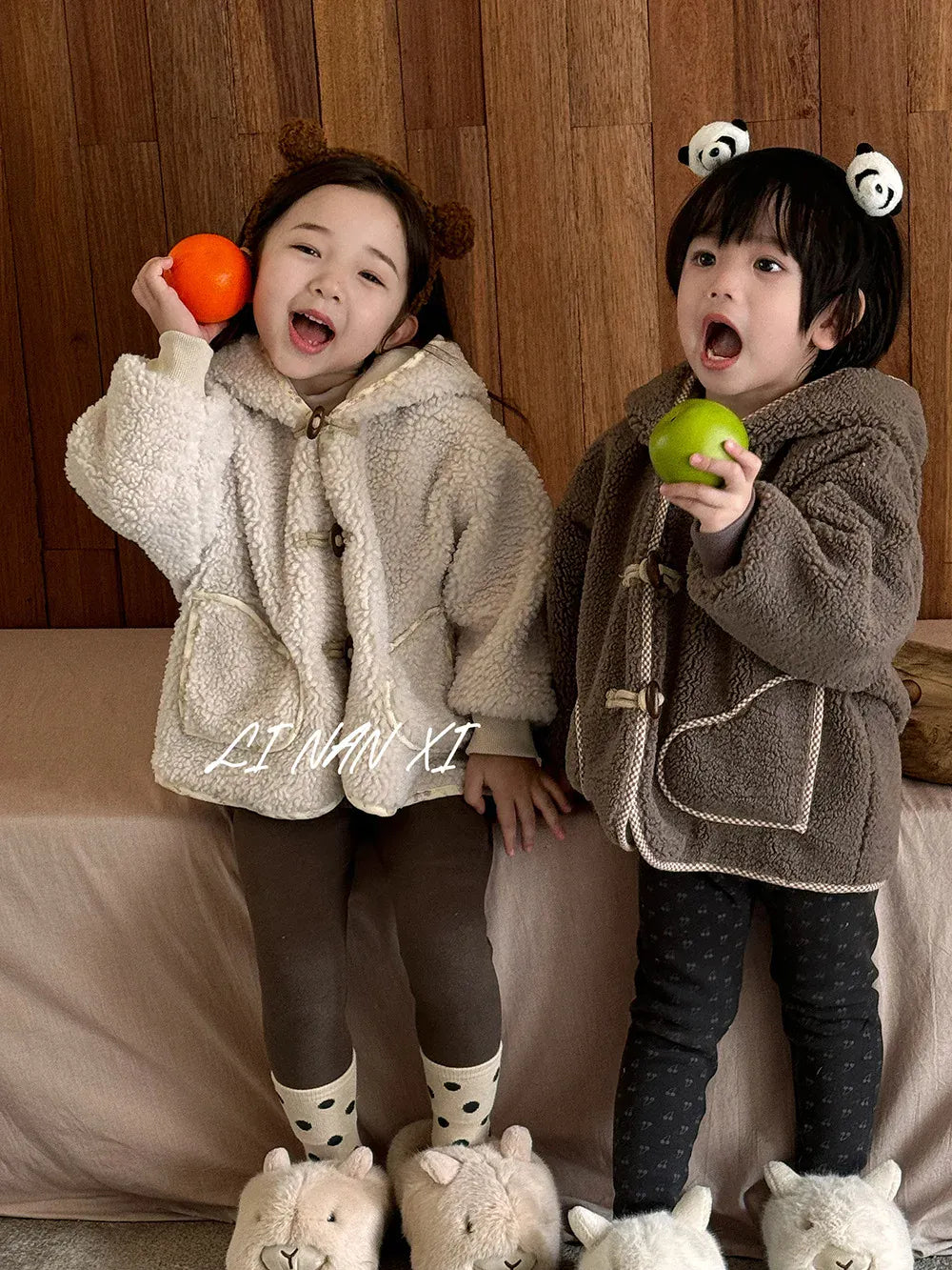 ショートコート・ジャケット・ジャンパー キッズアウター バックベアくま刺繍ボアフリースフーディジャケットコート【mh0008086】