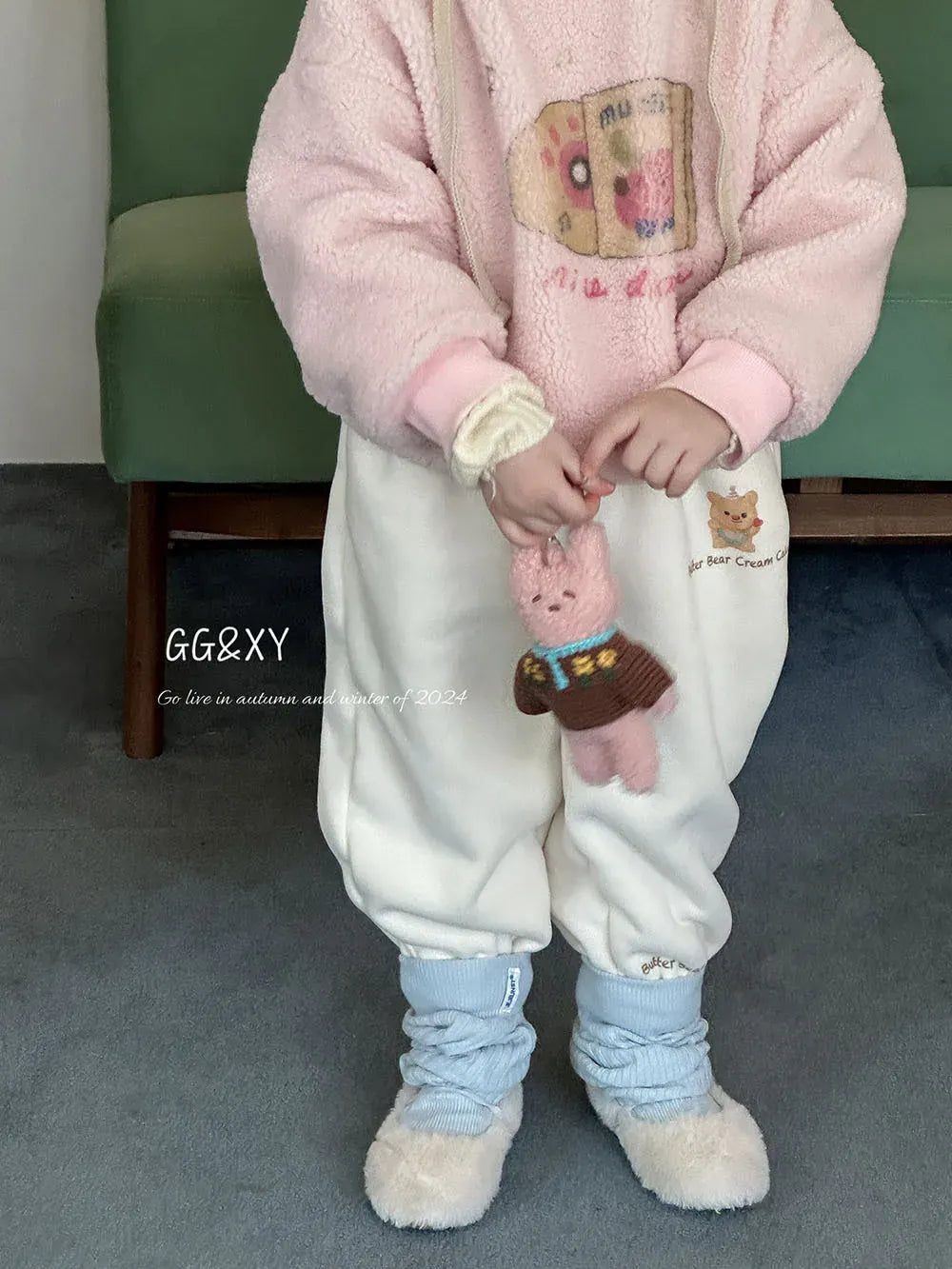 トレーナー・フーディ キッズトップス プリントボアフリース長袖プルオーバー【mh0008301】