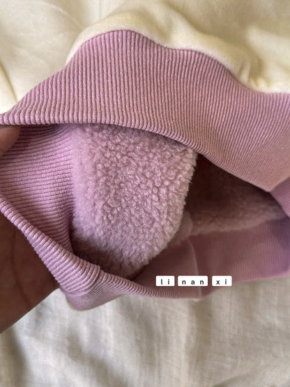 トレーナー・フーディ キッズトップス プリントボアフリース長袖プルオーバー【mh0008301】