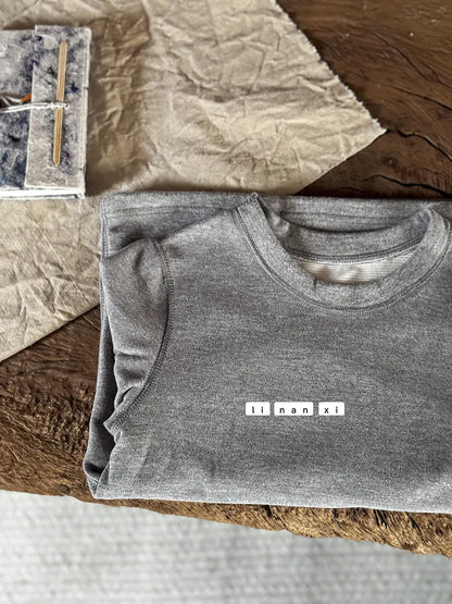 長袖Tシャツ Light Gray / 90cm キッズトップス シンプル長袖Tシャツ【mh0008233】