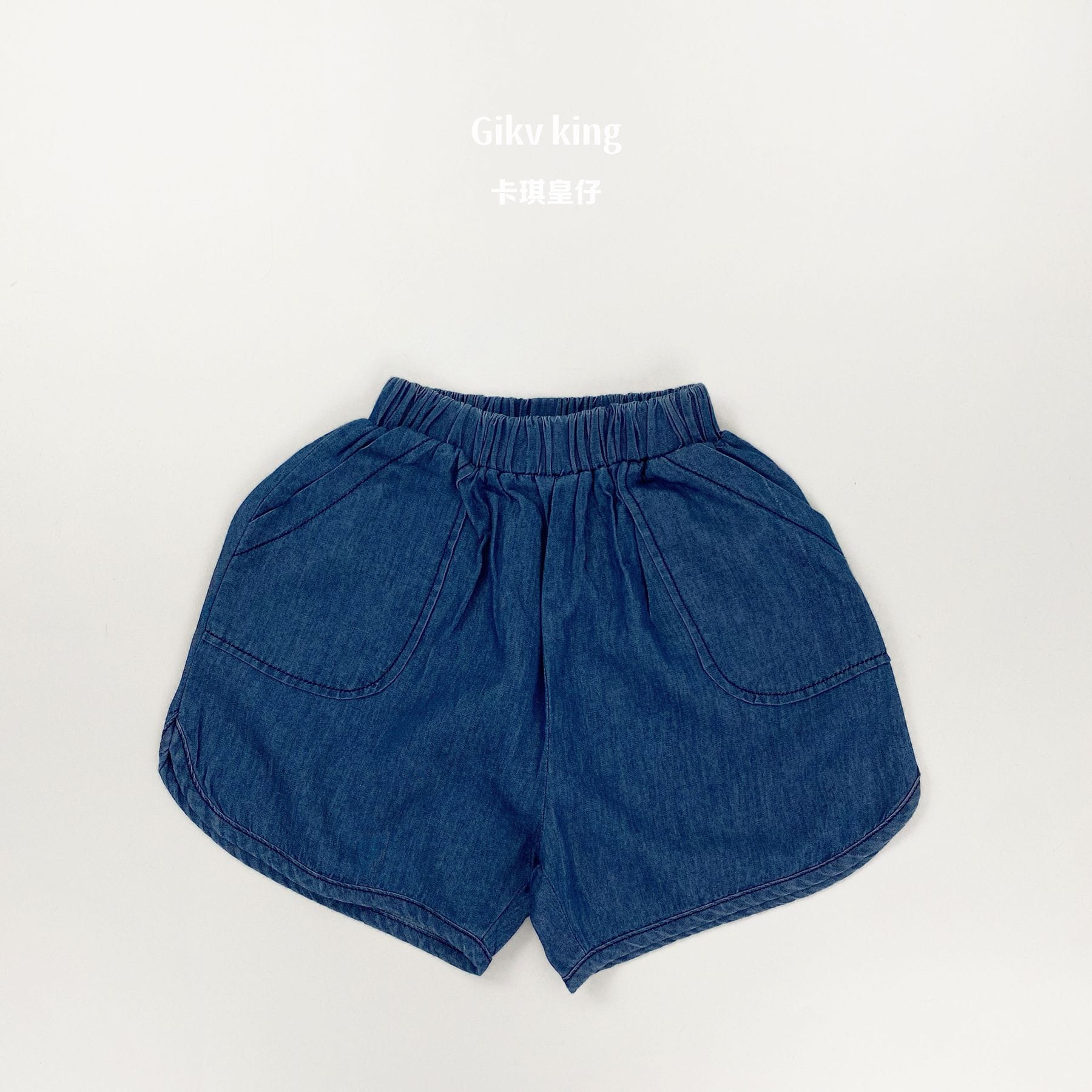 Lightweight Tencel Denim Shorts デニム テンセル ハーフパンツ【mh0012837】 Dark Blue / 80cm Gikv king ハーフパンツ・ショートパンツ