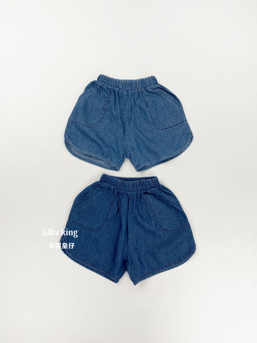 Lightweight Tencel Denim Shorts デニム テンセル ハーフパンツ【mh0012837】 Gikv king ハーフパンツ・ショートパンツ
