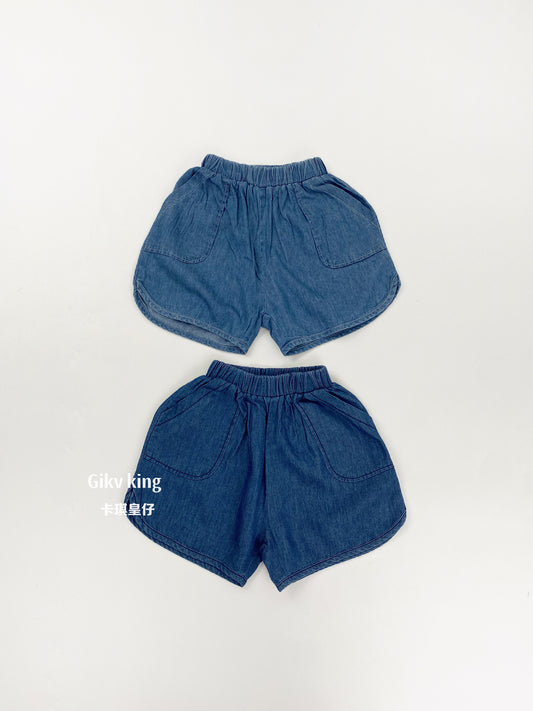 Lightweight Tencel Denim Shorts デニム テンセル ハーフパンツ【mh0012837】 Gikv king ハーフパンツ・ショートパンツ
