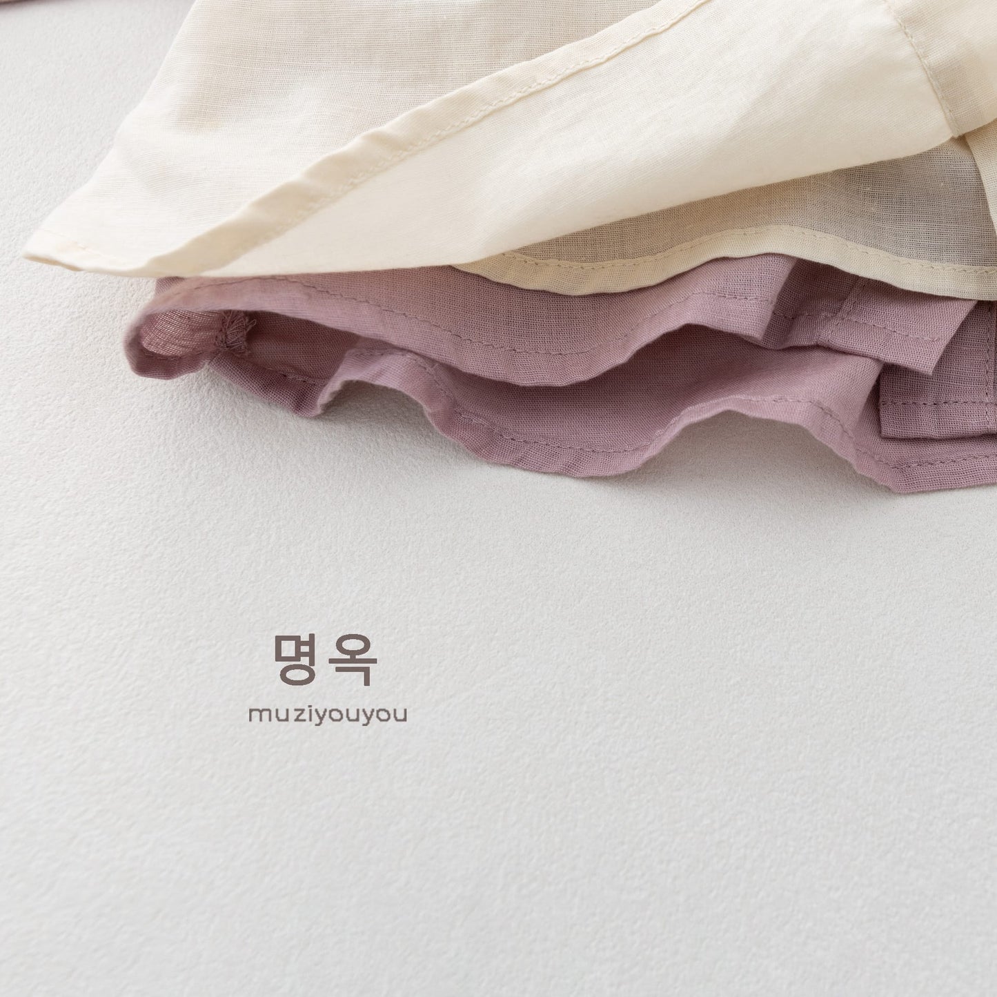 Linen Blend Stand Collar Long Sleeve Shirt バンドカラー 長袖シャツ【mh0013150】 명옥 muziyouyou 長袖シャツ・ブラウス