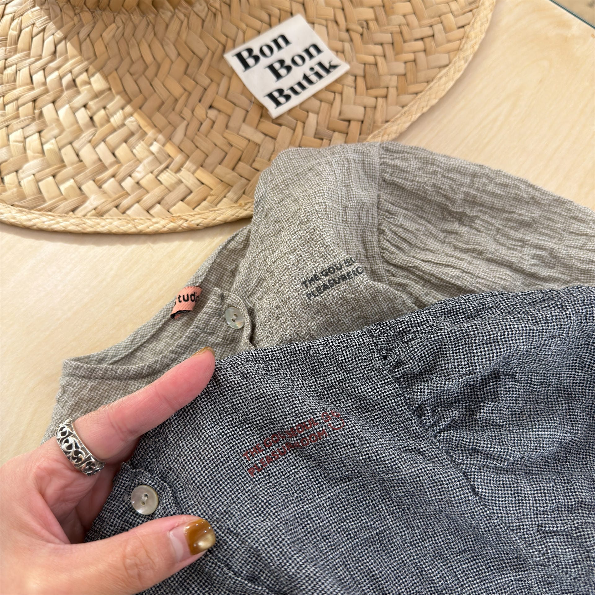 Linen Puff Sleeve Blouse ラッフル 半袖ブラウス【mh0013230】 ADbaby 半袖シャツ・ブラウス