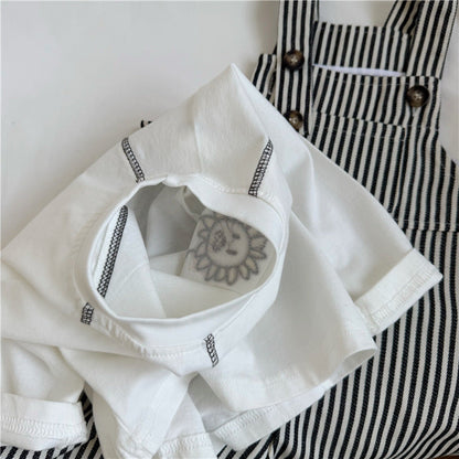 Lion Embroidery Cotton Long Sleeve T ライオン刺繍 長袖Tシャツ【mh0012270】 GL-Kids