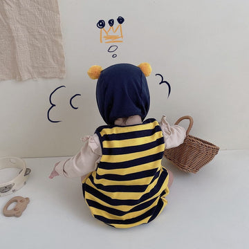 Little Bee Costume Sleeveless Romper With Hat Set ハチ ロンパース コスチューム【mh0013358】 TOMMY'S GIFTS ノースリーブロンパース