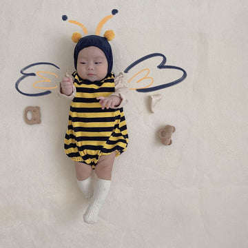 Little Bee Costume Sleeveless Romper With Hat Set ハチ ロンパース コスチューム【mh0013358】 TOMMY'S GIFTS ノースリーブロンパース