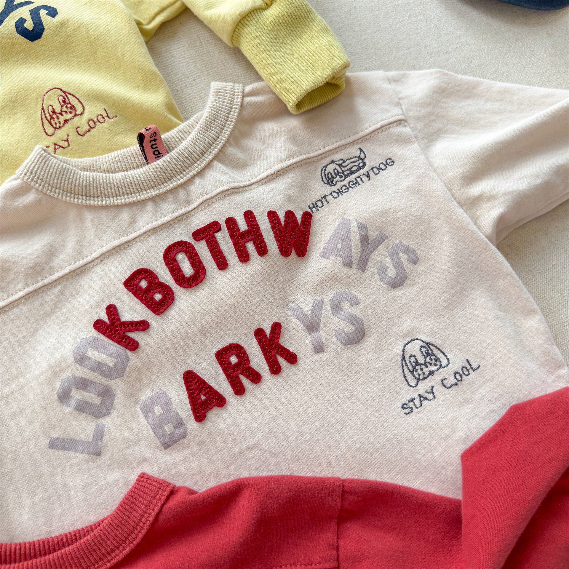 Logo Printed Cotton Sweatshirt ロゴ プリント スウェットシャツ【mh0012438】 ADbaby 長袖Tシャツ