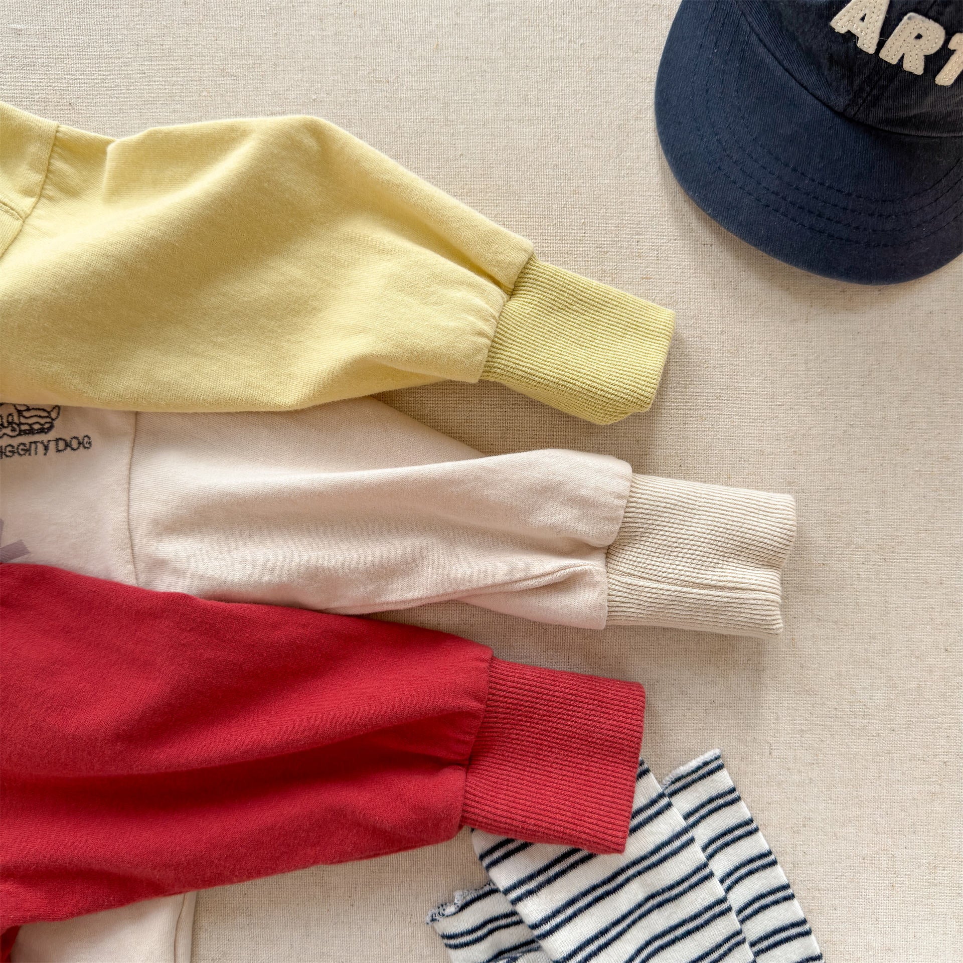 Logo Printed Cotton Sweatshirt ロゴ プリント スウェットシャツ【mh0012438】 ADbaby 長袖Tシャツ