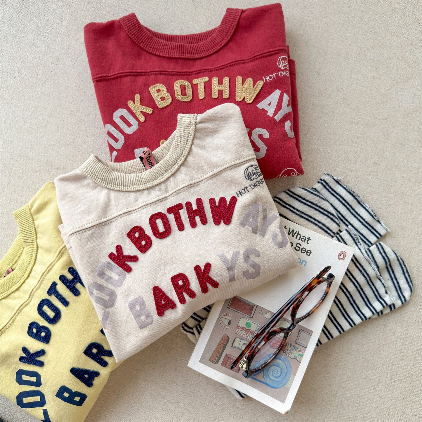 Logo Printed Cotton Sweatshirt ロゴ プリント スウェットシャツ【mh0012438】 ADbaby 長袖Tシャツ
