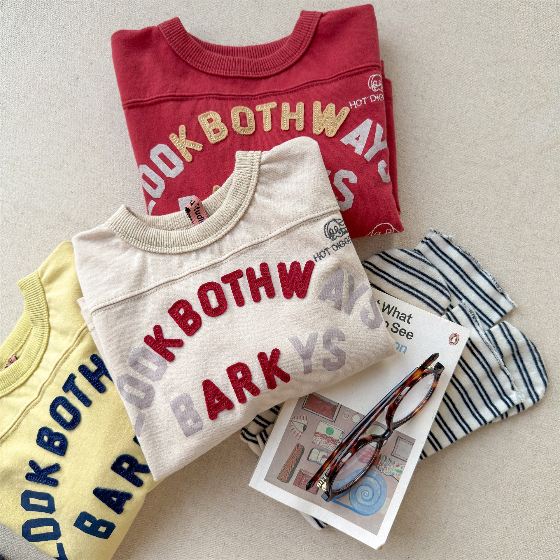 Logo Printed Cotton Sweatshirt ロゴ プリント スウェットシャツ【mh0012438】 ADbaby 長袖Tシャツ