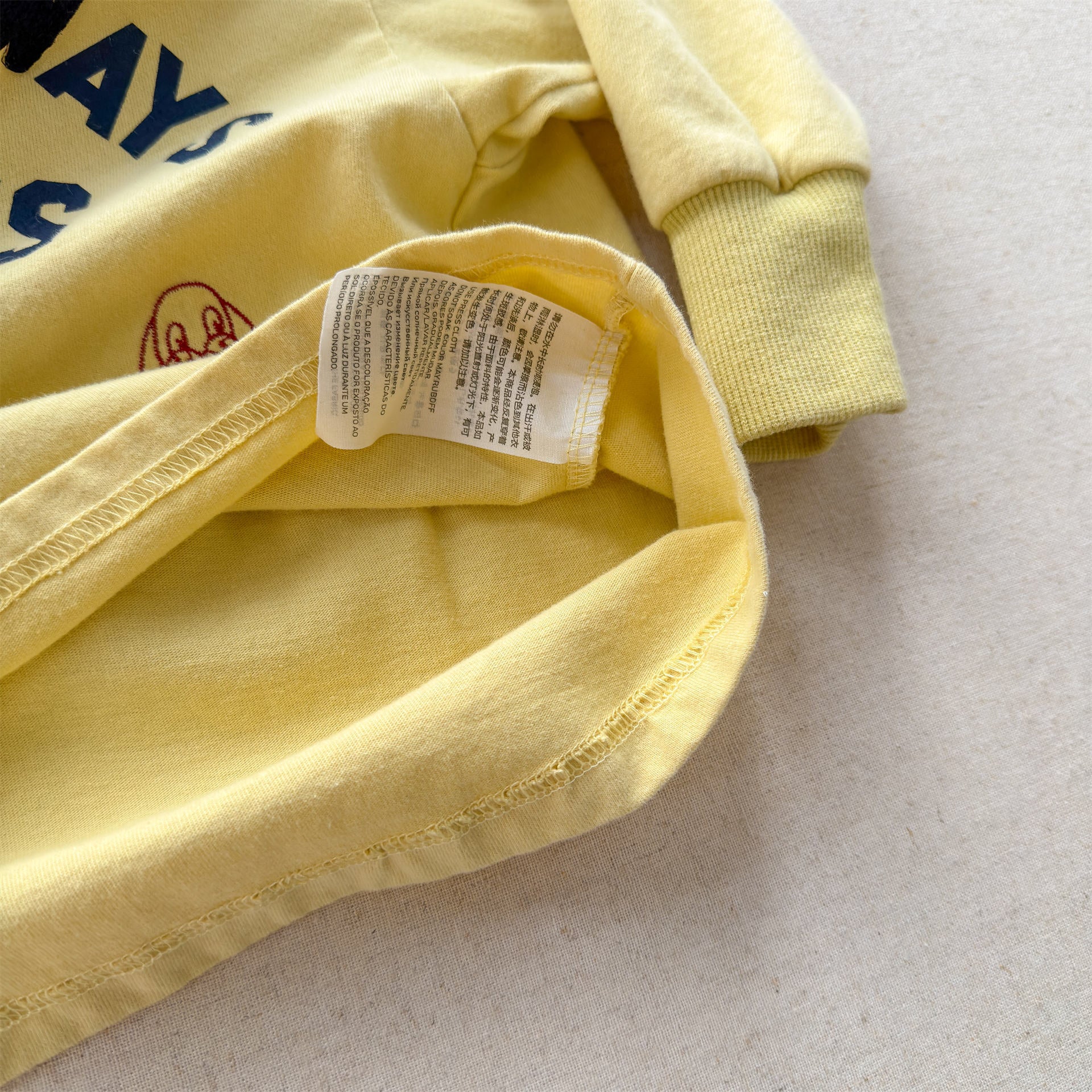 Logo Printed Cotton Sweatshirt ロゴ プリント スウェットシャツ【mh0012438】 ADbaby 長袖Tシャツ